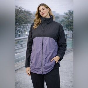 Women's Purple and Black Ski Jacket